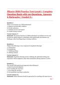 Illinois CRSS Practice Test &lpar;2026&rpar; &vert; Complete Question Bank with 100 Questions&comma; Answers & Rationales &vert; Graded A&plus;