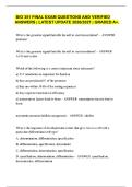 BIO 351 FINAL EXAM QUESTIONS AND VERIFIED&NewLine;ANSWERS &vert; LATEST UPDATE 2026&sol;2027 &vert; GRADED A&plus;&period;