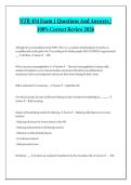 NTR 454 Exam 1 Questions And Answers &sol; 100&percnt; Correct Review 2026