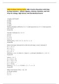 Math Problem-Solving Guide&colon; 800&plus; Practice Questions with Step-by-Step Solutions &ndash; Master Algebra&comma; Calculus&comma; Statistics&comma; and Test Prep for College&comma; High School&comma; and Standardized Exams