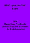NBRC Practice TMC Exam&colon; Complete Therapist Multiple-Choice &lpar;TMC&rpar; Review & Practice Questions &lpar;PDF&rpar;