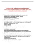 NURSING CARE OF THE PEDIATRIC PATIENT WITH INTELLECTUAL DEVELOPMENTAL DISABILITIES EXAM WITH COMPLETE SOLUTIONS 100&percnt; VERIFIED&excl;&excl;