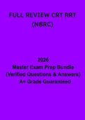 FULL REVIEW CRT RRT &lpar;NBRC&rpar; Exam Final&colon; Complete Respiratory Therapy Board Prep & Practice Questions &lpar;PDF&rpar;