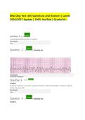 EKG Clep Test &lpar;50&rpar; Questions and Answers &vert; Latest&NewLine;2026&sol;2027 Update &vert; 100&percnt; Verified &vert; Graded A&plus;&period; 