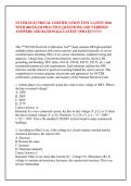 NCCER ELECTRICAL CERTIFICATION TEST LATEST 2026 &NewLine;WITH 400 EXAM PRACTICE QUESTIONS AND VERIFIED &NewLine;ANSWERS AND RATIONALE LATEST UPDATE&excl;&excl;&excl;&excl;&excl;&excl;&excl;&excl;&excl; &NewLine;
