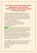 NUR 631 ADVANCED HEALTH ASSESSMENT EXAM 4 &ndash; &NewLine;COMPREHENSIVE CLINICAL CASE-BASED &NewLine; PRACTICE EXAM 300 QUESTIONS WITH EXPANDED &NewLine;RATIONALES LATEST UPDATE