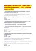 IAHCSMM CRCST Exam &lpar;2026&sol;2027&rpar; &vert;&NewLine;High-Yield Questions &vert; 100&percnt; Verified&NewLine;Answers &vert; A&plus;