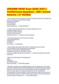 IAHCSMM CRCST Exam &lpar;2026&sol;2027&rpar; &vert;&NewLine;Verified Exam Questions &vert; 100&percnt; Correct&NewLine;Answers &vert; A&plus; Verified