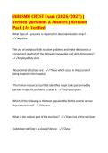 IAHCSMM CRCST Exam &lpar;2026&sol;2027&rpar; &vert;&NewLine;Verified Questions & Answers &vert; Revision&NewLine;Pack &vert; A&plus; Verified
