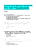 TEST BANK Finance Applications and Theory Marcia Millon Cornett Troy Adair John Nofsinger 6th Edition ISBN 9781260781563 Verified Complete A&plus;
