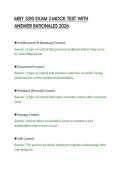 MISY 3310 EXAM 3 MOCK TEST WITH&NewLine;ANSWER RATIONALES 2026