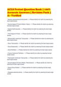 ACLS Pretest Question Bank &vert; 100&percnt;&NewLine;Accurate Answers &vert; Revision Pack &vert;&NewLine;A&plus; Verified