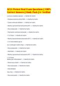 ACLS Pretest Real Exam Questions &vert; 100&percnt;&NewLine;Correct Answers &vert; Study Pack &vert; A&plus; Verified