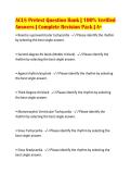 ACLS Pretest Question Bank &vert; 100&percnt; Verified&NewLine;Answers &vert; Complete Revision Pack &vert; A&plus;