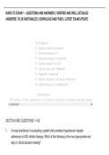 NURS 572 EXAM 1 &ndash; QUESTIONS AND ANSWERS &vert; VERIFIED AND WELL DETAILED &NewLine;ANSWERS &vert; PLUS RATIONALES &vert; DOWNLOAD AND PASS &vert; LATEST EXAM UPDATE