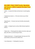 NSG 6001 FINAL EXAM Practice Questions&NewLine;and Answers 2026 &vert; Updated Revision Pack&NewLine;&vert; Grade A&plus;