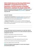 WGU D453 Advanced Nursing Skills Exam 2026&sol;2027 &vert; Comprehensive Practice Questions&comma; Verified Answers & Detailed Rationales &vert; Updated OA Study Guide PDF
