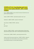 CESSWI ACTUAL Exam Questions and Correct&NewLine;Answers Latest Update 2026&sol;2027 &vert; 100&percnt; Verified&NewLine;Solutions&period;