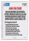 AAMA CMA Exams Newest 2026 Package Deal &vert; Complete Actual Exam & Review Q&A with Verified Answers &ndash; Graded A&plus; 