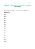 nih group E Questions with 100&percnt; Correct Answers UPDATED&excl;&excl;&excl;&excl;&period;