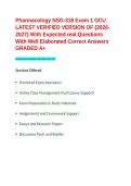 Pharmacology NSG Pharmacology NSG-318 Exam 1 GCU LATEST VERIFIED VERSION OF -2026-2027- With Expected real Questions With Well Elaborated Correct Answers GRADED A&plus;&period;