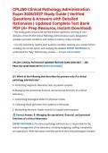 CPL250 Clinical Pathology Administration Exam 2026&sol;2027 Study Guide &vert; Verified Questions & Answers with Detailed Rationales &vert; Updated Complete Test Bank PDF &lpar;A&plus; Prep Resource&comma; Instant Download&rpar;