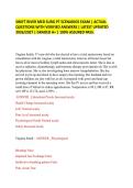 SWIFT RIVER MED SURG PT SCENARIOS EXAM &vert; ACTUAL&NewLine;QUESTIONS WITH VERIFIED ANSWERS &vert; LATEST UPDATED&NewLine;2026&sol;2027 &vert; GRADED A&plus; &vert; 100&percnt; ASSURED PASS&period;