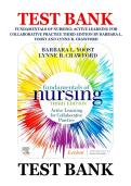 Test Bank - Fundamentals of Nursing&colon; Active Learning for Collaborative Practice &lpar;3rd Edition&rpar; by Barbara L&period; Yoost & Lynne R&period; Crawford &vert; All Chapters Included