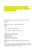 AAPD QE FINAL EXAM QUESTIONS WITH CORRECT&NewLine;ANSWERS &vert; LATEST 2026-2027 UPDATE &vert; GRADED A&plus; &vert;&NewLine;100&percnt; GUARANTEED PASS