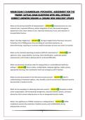 NR548 EXAM 3 CHAMBERLAIN -PSYCHIATRIC  ASSESSMENT FOR THE PMHNP &vert;ACTUAL EXAM QUESTIONS WITH WELL DETAILED CORRECT ANSWERS&vert;GRADED A&plus;&vert;BRAND NEW 2026&sol;2027 UPDATE