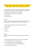 Herzing University NSG 122 Fundamentals HESI Exam 1 &NewLine;Review 2026 &vert; Most Tested Concepts &vert; Graded A&plus;