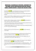 NR548 EXAM 1 &lpar;CHAMBERLAIN&rpar; -PSYCHIATRIC  ASSESSMENT FOR THE PMHNP &vert;ACTUAL EXAM QUESTIONS WITH WELL DETAILED CORRECT ANSWERS&vert;GRADED A&plus;&vert;BRAND NEW 2026&sol;2027 UPDATE