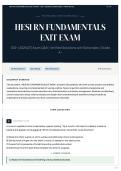 HESI RN FUNDAMENTALS EXIT EXAM 100&plus; &lpar;2026 27&rpar; Exam Q&A   Verified Solutions with Rationales   Grade A&plus;