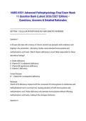 NURS 6501 Advanced Pathophysiology Final Exam Week 11 Question Bank &lpar;Latest 2026&sol;2027 Edition&rpar; &ndash; Questions&comma; Answers & Detailed Rationales