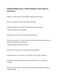 Artificial Intelligence Quiz &vert; Practice Questions&comma; Study Guide & AI Exam Review