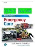test bank for Prehospital Emergency Care 11th Edition by Mistovich & Karren&period; All 46 chapters complete