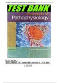 Test Bank for Essentials of Pathophysiology 4th Edition by Porth &ndash; 46 Chapters complete&NewLine;&NewLine;