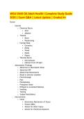 WGU D444 OA Adult Health I Complete Study Guide &NewLine;2026 &vert; Exam Q&A &vert; Latest Update &vert; Graded A&plus;