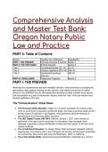 S-Tier Master Test Bank&colon; 2026&sol;2027 Oregon Notary Public Exam &lpar;40&plus; Q&A with Mentor Analysis & HB 2951 Updates&rpar;