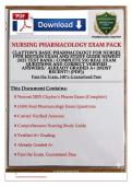 Clayton's Basic Pharmacology for Nurses 19th Edition Exam and Study Guide Newest 2025 Test Bank &vert; Complete 550 Real Exam Questions and Correct Verified Answers &vert; Already Graded A&plus;