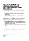 BCOT EXAM QUESTIONS AND ANSWERS WITH COMPLETE SOLUTIONS &lpar;GRADED A&plus;&rpar; LATEST UPDATED 2026
