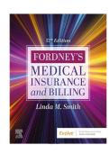TEST BANK FOR Fordney's Medical Insurance and Billing 17th Edition by Linda M&period; Smith ISBN&colon; 978-0443108785 COMPLETE GUIDE ALL CHAPTERS COVERED 100&percnt; VERIFIED A&plus; GRADE ASSURED&excl;&excl;&excl;&excl;&excl;NEW LATEST UPDATE&excl;&excl;&excl;&excl;&excl;