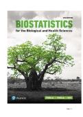 TEST BANK FOR Biostatistics for the Biological and Health Sciences 2nd Edition by Marc Triola&comma; Mario Triola&comma; Jason Roy ISBN&colon; 978-0134039015 COMPLETE GUIDE ALL CHAPTERS COVERED 100&percnt; VERIFIED A&plus; GRADE ASSURED&excl;&excl;&excl;&excl;&excl;NEW LATEST UPDATE&excl;&excl;&excl;&excl;&excl;