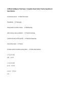 Artificial Intelligence Final Exam &vert; Complete Study Guide&comma; Practice Questions & Exam Review