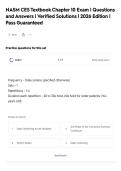 NASM CES Textbook Chapter 10 Exam &vert; Questions&NewLine;and Answers &vert; Verified Solutions &vert; 2026 Edition &vert;&NewLine;Pass Guaranteed