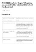 NASM CES Study Guide Chapter 4 &vert; Questions&NewLine;and Answers &vert; Verified Solutions &vert; 2026 Edition &vert;&NewLine;Pass Guaranteed