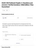 NASM CES Textbook Chapter 4 &vert; Questions and&NewLine;Answers &vert; Verified Solutions &vert; 2026 Edition &vert; Pass&NewLine;Guaranteed