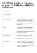 NASM CES Study Guide Chapter 3 &vert; Questions&NewLine;and Answers &vert; Verified Solutions &vert; 2026 Edition &vert;&NewLine;Pass Guaranteed