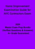 Home Improvement Examination Guide for NYC Contractors&colon; Complete Licensing Study Guide & Practice Questions &lpar;PDF&rpar;