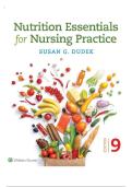 TEST BANK FOR Nutrition Essentials for Nursing Practice&comma; Ninth&comma; North American Edition by Susan Dudek ISBN&colon;978-1975161125 COMPLETE GUIDE ALL CHAPTERS COVERED 100&percnt; VERIFIED A&plus; GRADE ASSURED&excl;&excl;&excl;&excl;&excl;NEW LATEST UPDATE&excl;&excl;&excl;&excl;&excl;